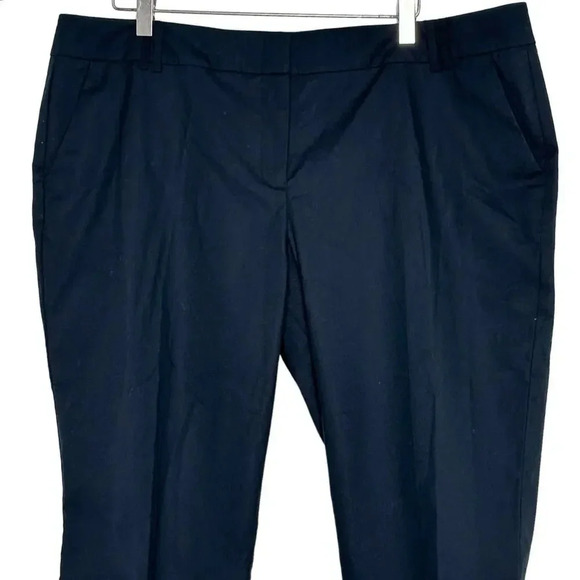 New York &‎ Company stretch black dress capri pants flat front pockets NEW - Picture 2 of 6